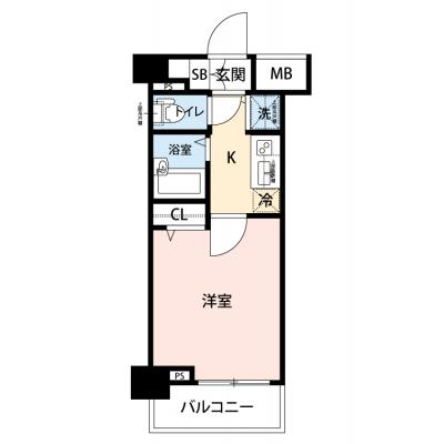 【🎉初期費用オフ｜お得なキャンペーン】【禁煙🚭/Wi-Fi無料🌐】マイナビSTAY LF渋谷松濤Ⅱ　104の間取り図