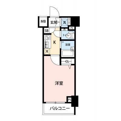 【🎉初期費用オフ｜お得なキャンペーン】【禁煙🚭/Wi-Fi無料🌐】マイナビSTAYミライエ豊島高田馬場　202の間取り図