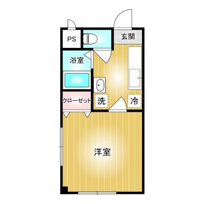 コスパだけじゃない“快適さ重視”◎マンスリータウン宮原A305【無料Wi-Fiあり📶】の間取り図