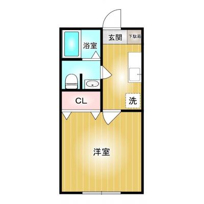 コスパだけじゃない“快適さ重視”マンスリータウン太田飯塚町A201【Wi-Fi無料】の間取り図