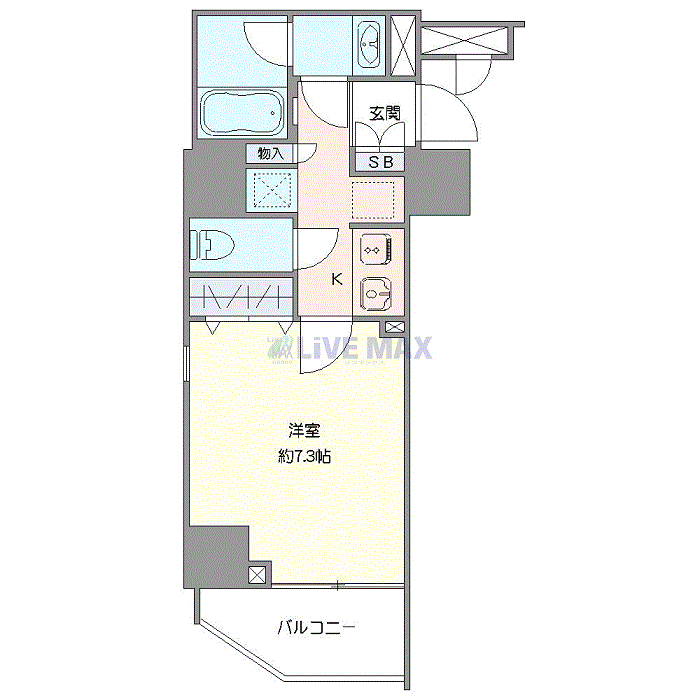 グッドステイ後楽園NORTHクロッシア▲『禁煙ルーム・26平米・Wi-Fi無制限・追い焚き機能・浴室乾燥付』【ハイクラス】の間取り図