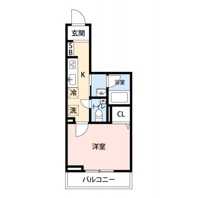 【🎉初期費用オフ｜お得なキャンペーン】【禁煙🚭/Wi-Fi無料🌐】マイナビSTAY木更津駅前　203の間取り図