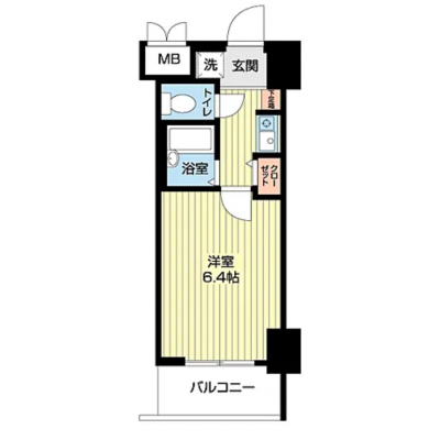 マンスリー新大阪の間取り図