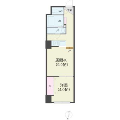 好立地につき　新規増室しました♪【サービスアパートメントSAPPORO創成ＥＡＳＴ3】札幌中心部　大通まで徒歩圏内の間取り図