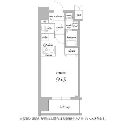 🌈初めてのマンスリー利用でも安心の充実設備【ネット無制限/浴室乾燥機付き】　Lalaplace新大阪LD　［C.1052090］の間取り図
