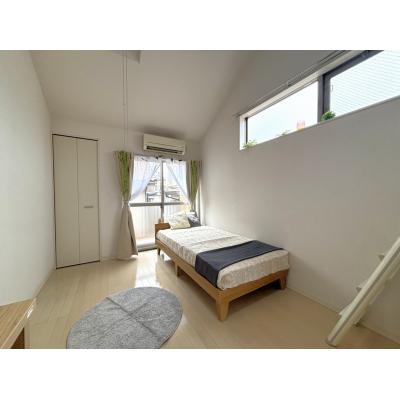🔷🔹🔸🔶⭐1K+ロフト付(広々とした天井高120cm5帖)⭐2口ガスコンロ⭐敷地内ゴミ捨て場⭐【禁煙&Wi-Fi無料】⭐🔶🔸🔹🔷「K13」の間取り図