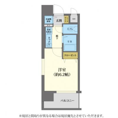 🚅“法人割引強化期間”◢◤今秋の法人出張・研修予約受付中　🚅全期間賃料60％割引(割引期間制限なし)プレサンス梅田インテルノ［C.1477030］の間取り図