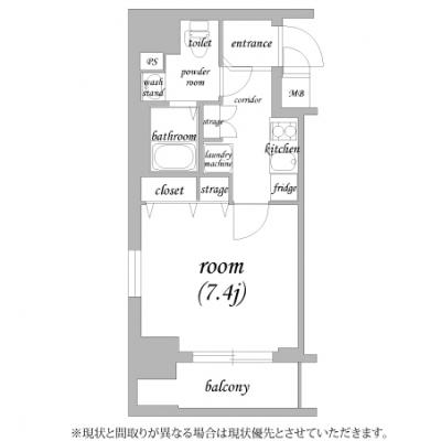 🦅 『賃料』最大“半額” 『清掃費』も”大幅割引”実施中🌲【ネット無料/浴室乾燥機付き】ポルト・ボヌール四天王寺夕陽ヶ丘ミラージュ 🚭 ［C.5543080］の間取り図