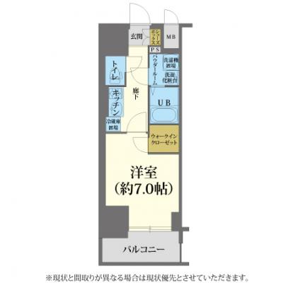 🌈初めてのマンスリー利用でも安心の充実設備【ネット無制限/浴室乾燥機付き】エスプレイス大阪ガルフレジデンス🚭　［C.5612060］の間取り図