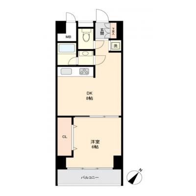 中野坂上駅徒歩3分｜35㎡広々1DK｜新宿駅徒歩圏内｜Wi-Fi完備の間取り図