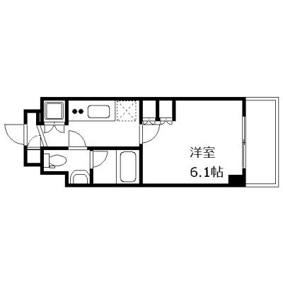 OneLife馬込メインコート【▼バストイレ別、独立洗面台・浴室乾燥機付き】の間取り図