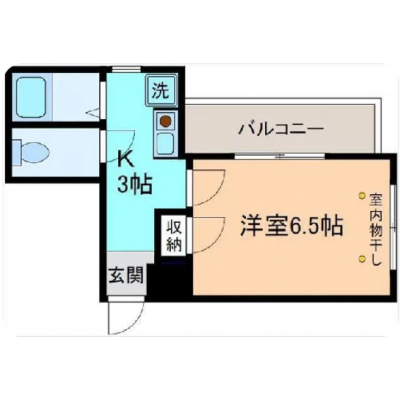 KIT【金沢駅徒歩12分♪】角部屋☆バストイレ別☆オートロック☆駐車場有　GI0108の間取り図