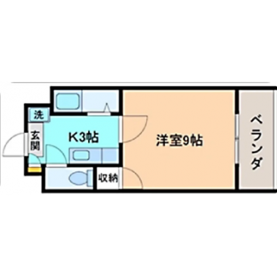 KIT【金沢駅徒歩12分♪】バストイレ別☆オートロック☆駐車場有　GI0109の間取り図
