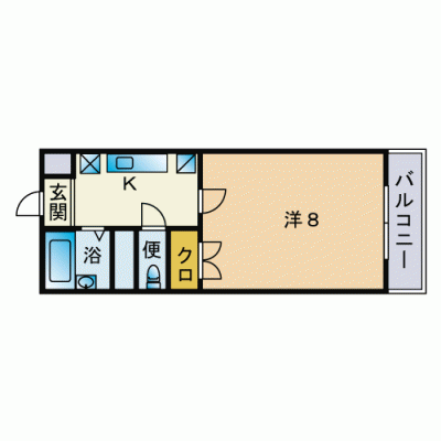 ♪家具家電新品へリニューアル済み♪ウェルス大濠北の間取り図