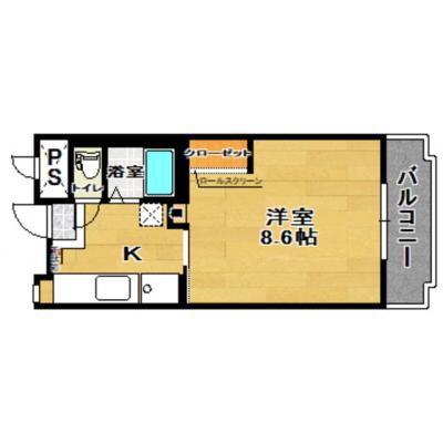 《亀田》マンスリーステイ館アズビック【インターチェンジ車で10分】【トイレ・バス別】の間取り図