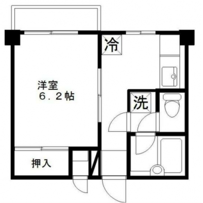 【J’sマンスリー石神井公園 309】9月3日～入居可🌟厚さ20㎝高密度ポケットコイルマットレス使用！西武池袋線 石神井公園駅まで徒歩7分！整った住環境、都心へのアクセスも良好【インターネット無料】の間取り図