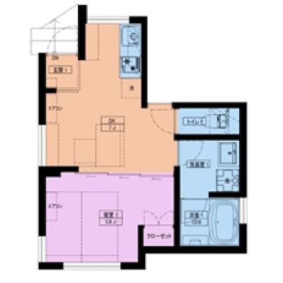 シンプルマンスリー白金高輪　☆白金高輪駅徒歩10分以内☆【禁煙・2名利用可・wifi無料・新築物件・設備も豊富】の間取り図