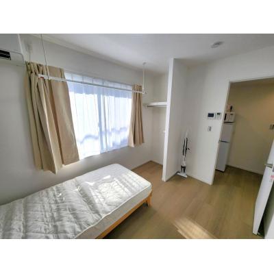 🔷🔹🔸🔶⭐25年12月新築♪⭐1K角部屋⭐2口コンロ・浴室乾燥機など設備充実が充実しています⭐【禁煙&Wi-Fi】⭐🔶🔸🔹🔷「K29」の間取り図