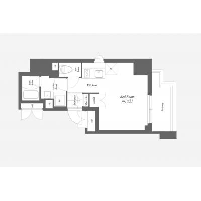 THE GATEHOUSE浅草雷門の間取り図