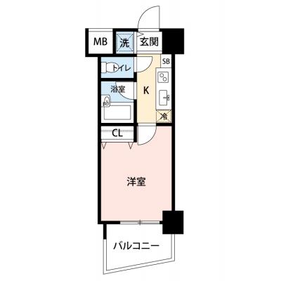 【🎉初期費用オフ｜お得なキャンペーン】【禁煙🚭】マイナビSTAYミライエ六本木三丁目　202の間取り図