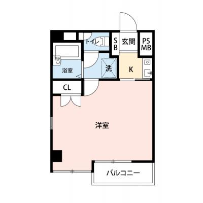 【🎉初期費用オフ｜お得なキャンペーン】【禁煙🚭/Wi-Fi無料🌐】マイナビSTAYミライエ宇都宮大通り一丁目　502の間取り図