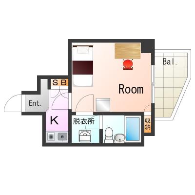 OneLife大倉山公園SL【駅近・オートロック・3点ユニットタイプ】の間取り図