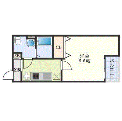 グッドステイ西院駅南グランデコート■【ハイクラス・設備充実】の間取り図