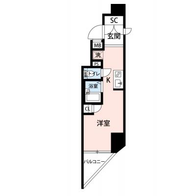 【🎉初期費用オフ｜お得なキャンペーン】【禁煙🚭/Wi-Fi無料🌐】マイナビSTAYシンシア千駄木　1203の間取り図