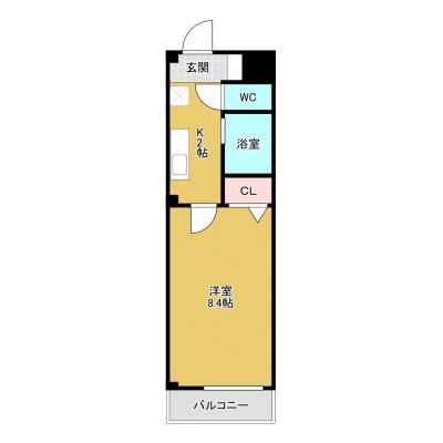 ひよこマンスリー清須レジデンス司3（新清洲駅徒歩4分、オートロックあり！）の間取り図