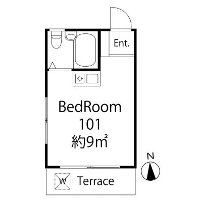グリーンハイツ5 101の間取り図