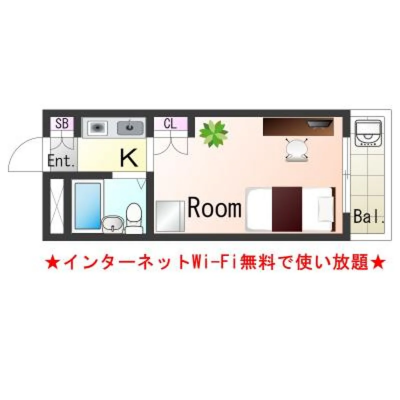 OneLife塚口駅前SL【Wi-Fi無制限・駅チカ・オートロック】の間取り図