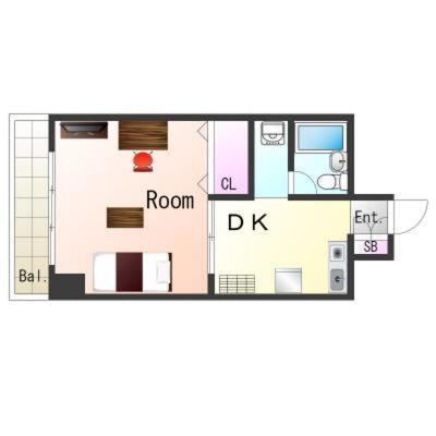 OneLife新三田シティSL【オートロック・3点ユニットバスタイプ】の間取り図
