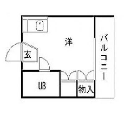 エールマンスリー横川　九番館（2-9)　【★無料WI-FI標準装備（無制限）★リーズナブル物件、ゴミ毎日回収、JR横川駅徒歩圏内】の間取り図