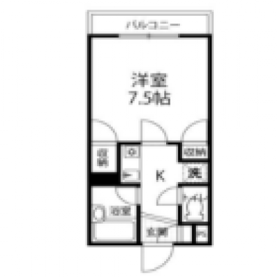 北鉄金沢駅徒歩8分✨家具家電付⭐｜駐車場応相談｜TM346の間取り図