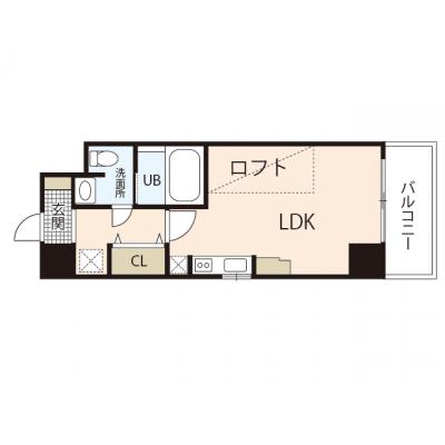 エールマンスリー大手町　壱番館（7-4）【★無料WI-FI標準装備（無制限）★、32型TV、乾燥機能付洗濯機、オートロック、宅配ボックス】の間取り図