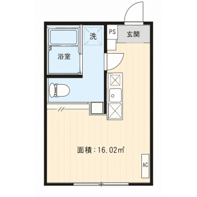【J’sマンスリー竹ノ塚 101】10月2日～入居可🌟北千住10分の新築デザイナーズ☆厚さ20㎝高密度ポケットコイルマットレス使用！日比谷線直通、都心へのアクセス良好！【インターネット無料】の間取り図