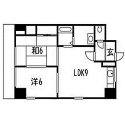 エールマンスリー段原(4-2)　【★無料WI-FI標準装備（無制限）★、乾燥機能付洗濯機、３２型TV、ゴミ毎日回収】の間取り図