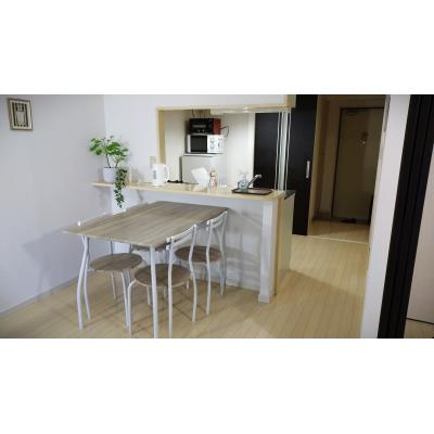 ソフィテル・紺屋町　ジュニアスィート１【ダブルベッド】広々１LDK37㎡　高速WIFI　LAN接続可　無料設備充実　交通アクセス抜群　快適な生活環境をの間取り図