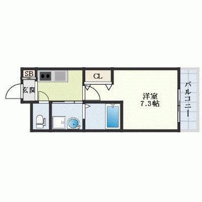 OneLife熊大北クロノス【★設備充実】の間取り図