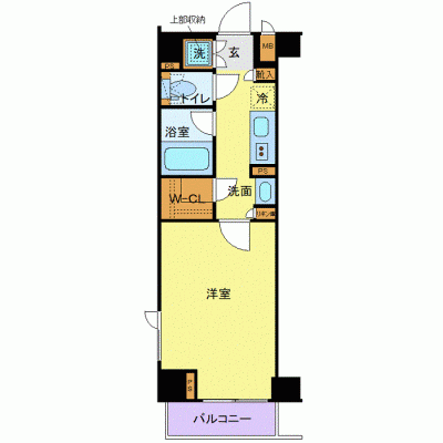 OneLife亀戸天神前NORTH【★独立洗面・浴室乾燥付！】の間取り図