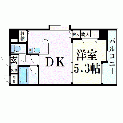 OneLife熊本城南プラザ【★オートロック・浴室換気乾燥機・温水洗浄便座】の間取り図