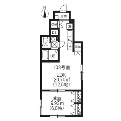 ☆ONEBAG成城・狛江【✨1LDKの40平米で広々空間】4名までOK👪キャンペーン割引実施中🎆の間取り図