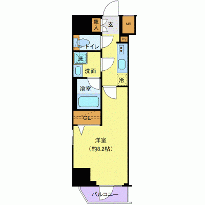 OneLife森下シア【★独立洗面・浴室乾燥付！】の間取り図