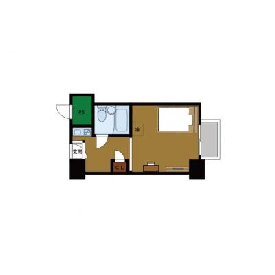 BraTTo堺ステュディオ【コスパ重視の方へ🔥】堺駅まで3分｜出張・研修・仮住まい歓迎｜家具家電付きの間取り図
