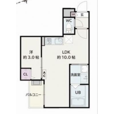 ✨ Wi-Fi無料 📶 逢妻駅より徒歩12分 🚋新築物件✨ 駐車場アリ🚙  🔶マンスリーベースＪＰ🔶　【A014】の間取り図