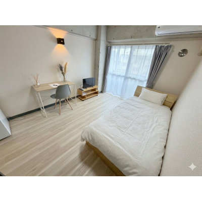 ✨ Wi-Fi無料 📶 名鉄梅坪駅 徒歩６分 🚋 駐車場アリ✨スマートＴＶ設置✨  🔶マンスリーベースＪＰ🔶　【T008】の間取り図