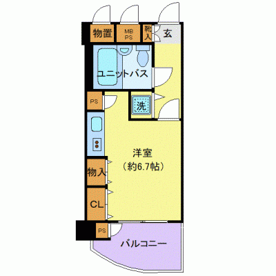 OneLife上盛岡SOUTH【★オートロック・2口コンロ】の間取り図