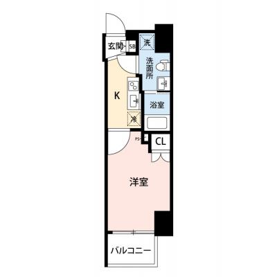 【🎉初期費用オフ｜お得なキャンペーン】【禁煙🚭/Wi-Fi無料🌐】マイナビSTAYモダン北千住　202の間取り図