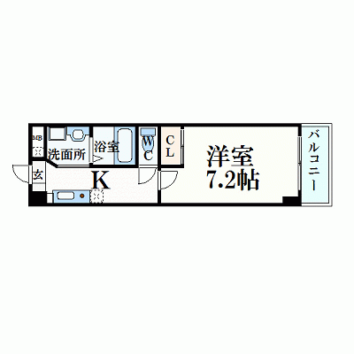 OneLife奈良EAST【★駅近・トイレバス別・温 水洗浄便座】の間取り図