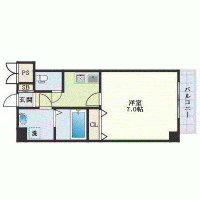 OneLife九条駅東ハイツ【★Wi-Fi対応・設備充実】の間取り図